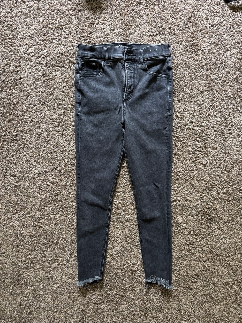 Express Dark grey High-Rise Skinny Women's Jeans
